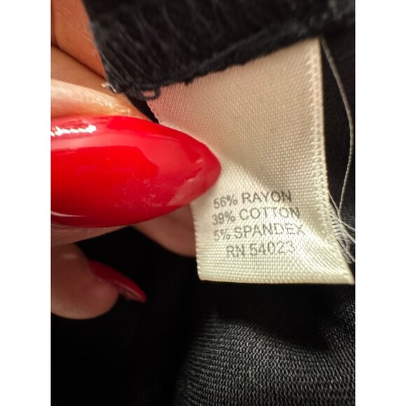 Banana Republic Black Stretch Skirt Size 10 Classic Basic Work Office Secretary - Picture 8 of 8